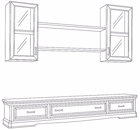 Arvestyle Настенная оборудованная стена с подставкой под телевизор Exclusive sun-id-1414995 - Вид №2