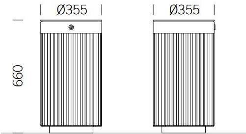 BENKERT BANKE Урна для мусора из нержавеющей стали для улицы Litter bin sun-id-1357393 - Вид №1