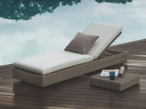 Unopiù Садовая кушетка с откидной спинкой из waprolace® Sunstripe Ssleg