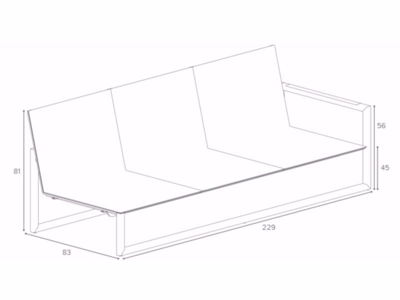 3-местный садовый диван Batyline® Royal Botania Ninix Lounge ARCH-00046795 - Вид №8
