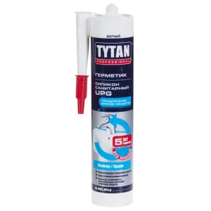 Герметик санитарный силиконовый Tytan Professional, цвет белый 310 мл 14321711 STLM-2037858