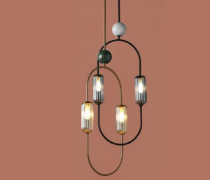 092022 Подвес золотой - зеленый мрамор Aromas del Campo Clip