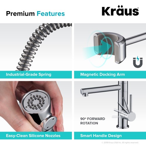Смесители для кухни Artec Pro KPF-1603CH латунь под заказ krausru  - Вид №2