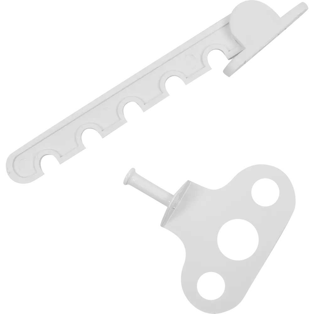 Ограничитель оконный для ПВХ 120 мм пластик цвет белый Santreyd STLM-2084447 - Вид №1