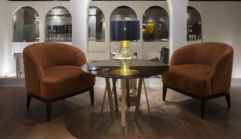 Paolo Castelli Кресло из нубука с подлокотниками Venice sun-id-1369521 - Вид №9