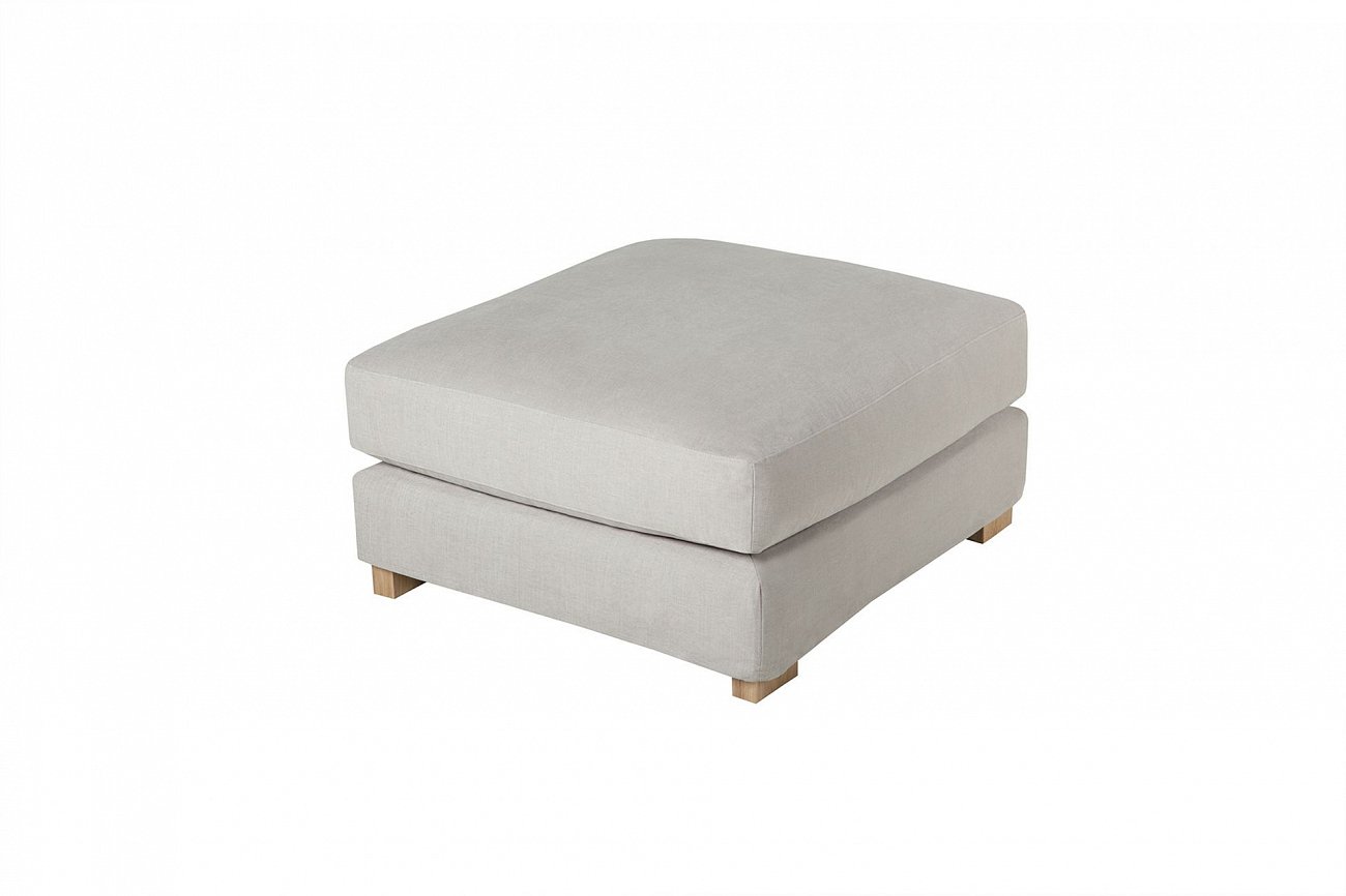 Пуфик прямоугольный 105х90 см Brandon серо-бежевый SITS BRANDON 191903 Серый  - Вид №2