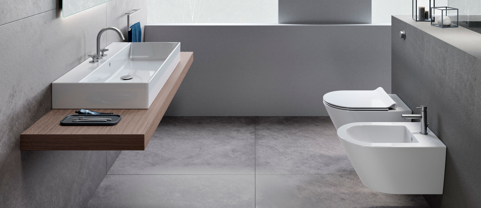 9423117 Подвесная раковина настенная овальная GSI ceramica  бежевая  - Вид №2