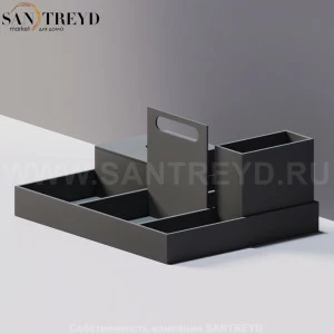 Agape PUZZLE Встраиваемая полка с наполнением серая ALEG521GR