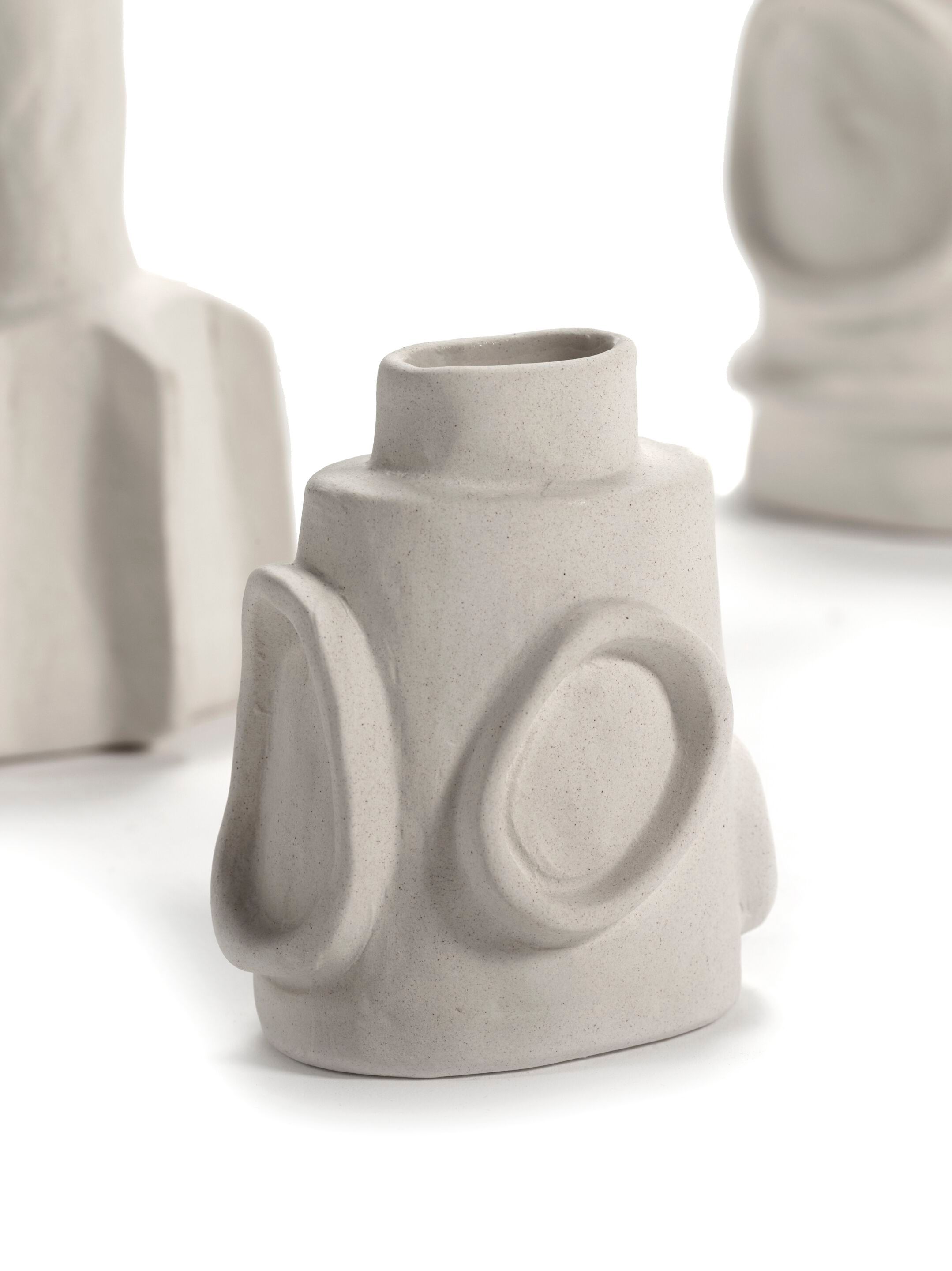 Набор из 6 круглых каменных ваз Serax Marie interior accessories ARCH-00000650 - Вид №4