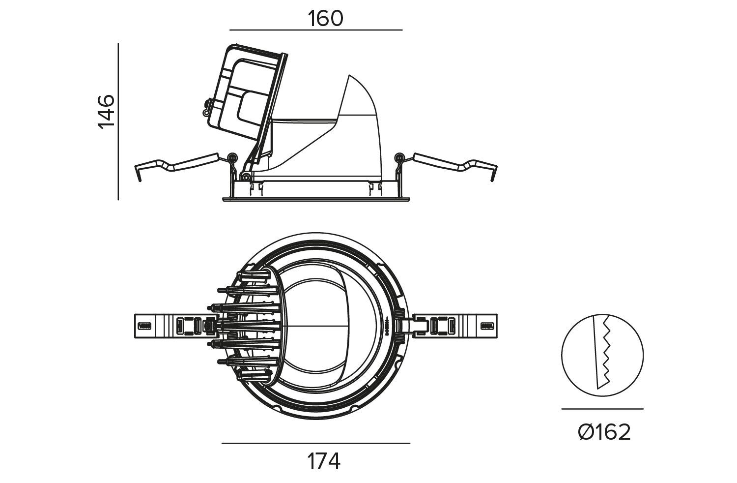Регулируемый встраиваемый прожектор TARGETTI CCTEvo ARCH-00117668 - Вид №4