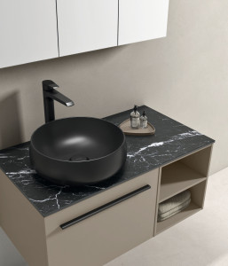 Подвесной туалетный столик с зеркалом