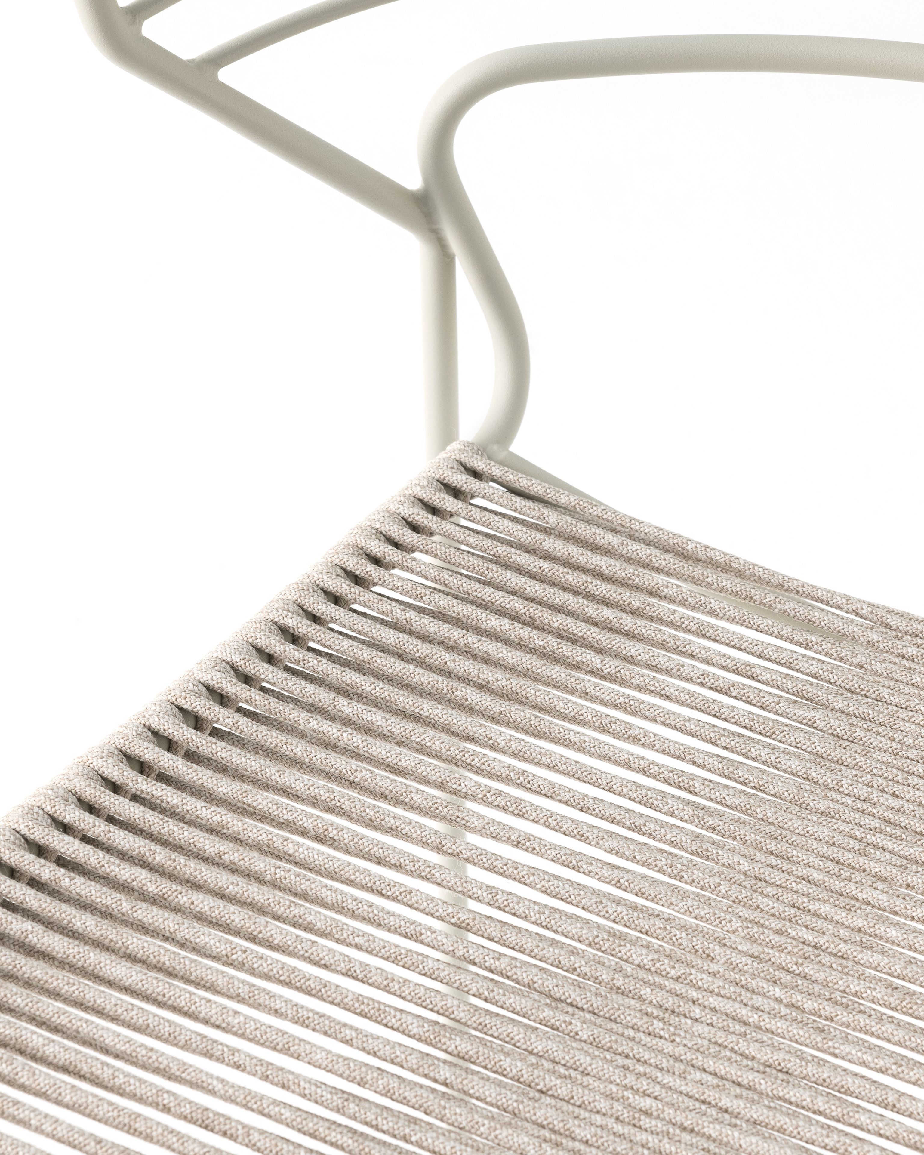 Стальной стул и веревочный плетеный стул Desalto Koki Wire ARCH-00035704 - Вид №5