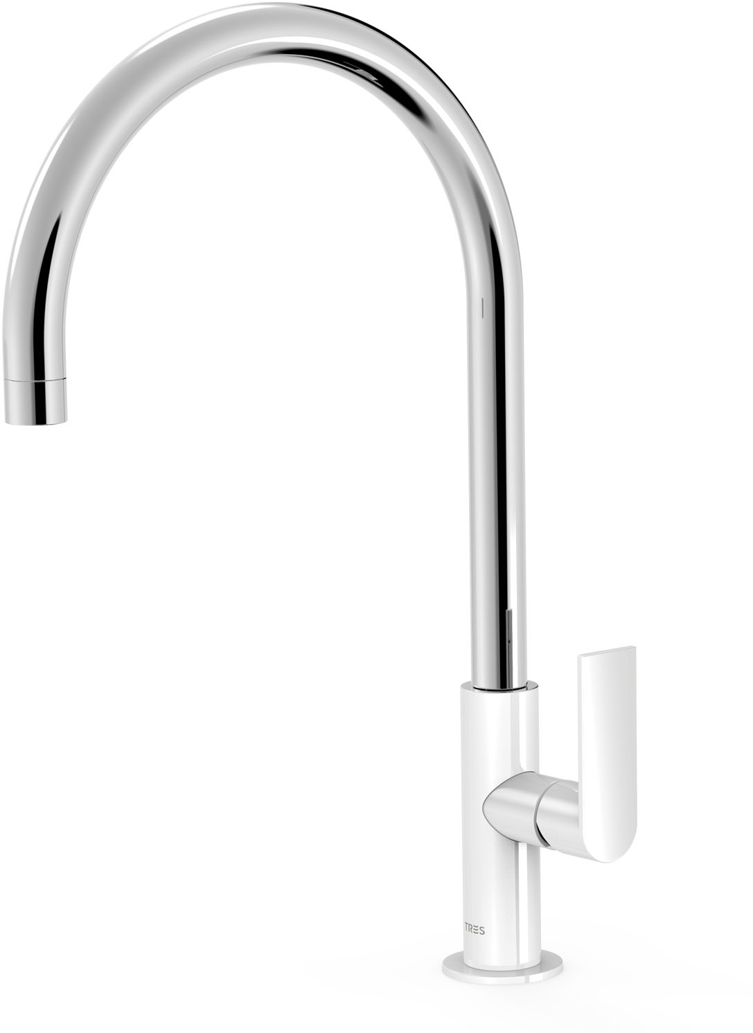 Смеситель для умывальника LOFT XXL с одной ручкой и боковым рычагом-20020506BL TRES