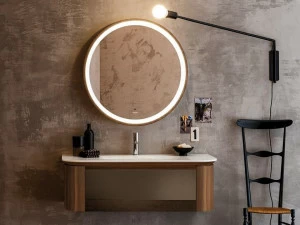 ARTELINEA Подвесная тумба под умывальник из орехового дерева с ящиками Incanto Al 537b