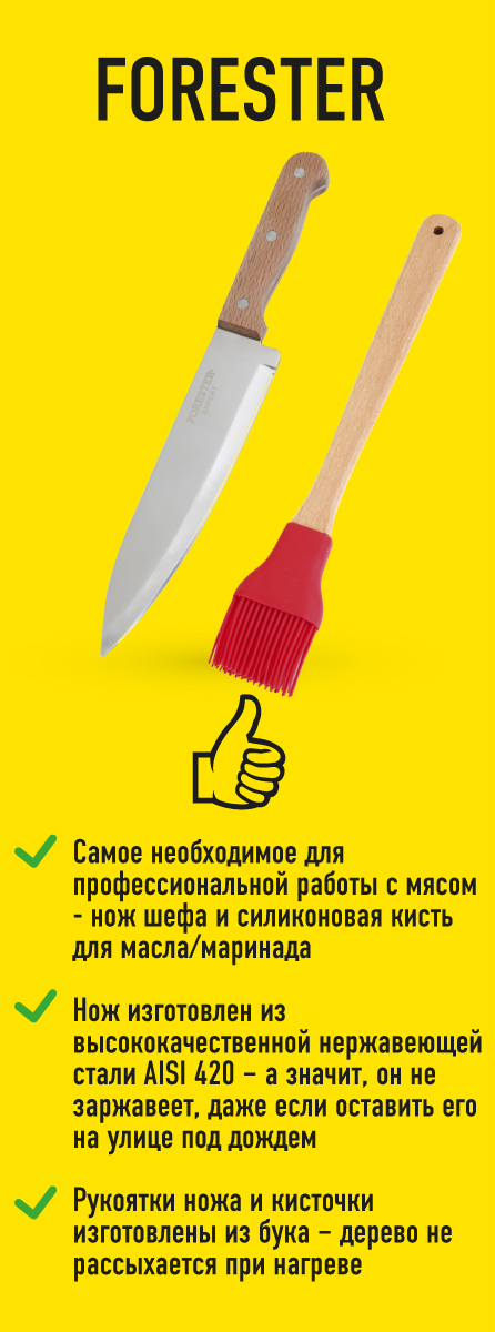 85122925 Набор для работы с мясом Forester STLM-0059128 Santreyd  - Вид №7
