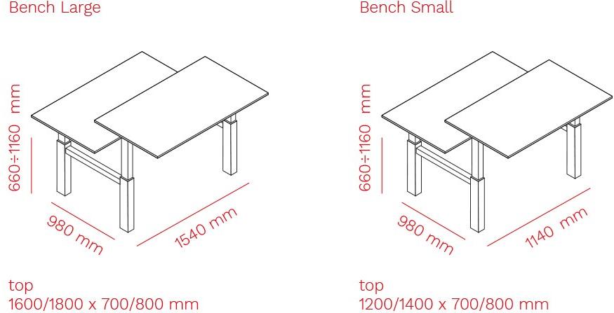 Mara Двойной стол с регулируемой высотой  299b  - Вид №8