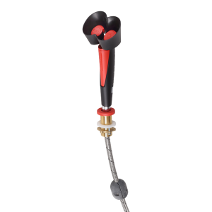 92221 Глазной душ с двумя головками, угол наклона 45°, с гильзой в столешницу SANELA