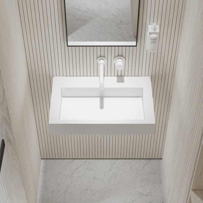 Прямоугольный подвесной умывальник из смолы LUSSO AURA ARCH-00101582 - Вид №7