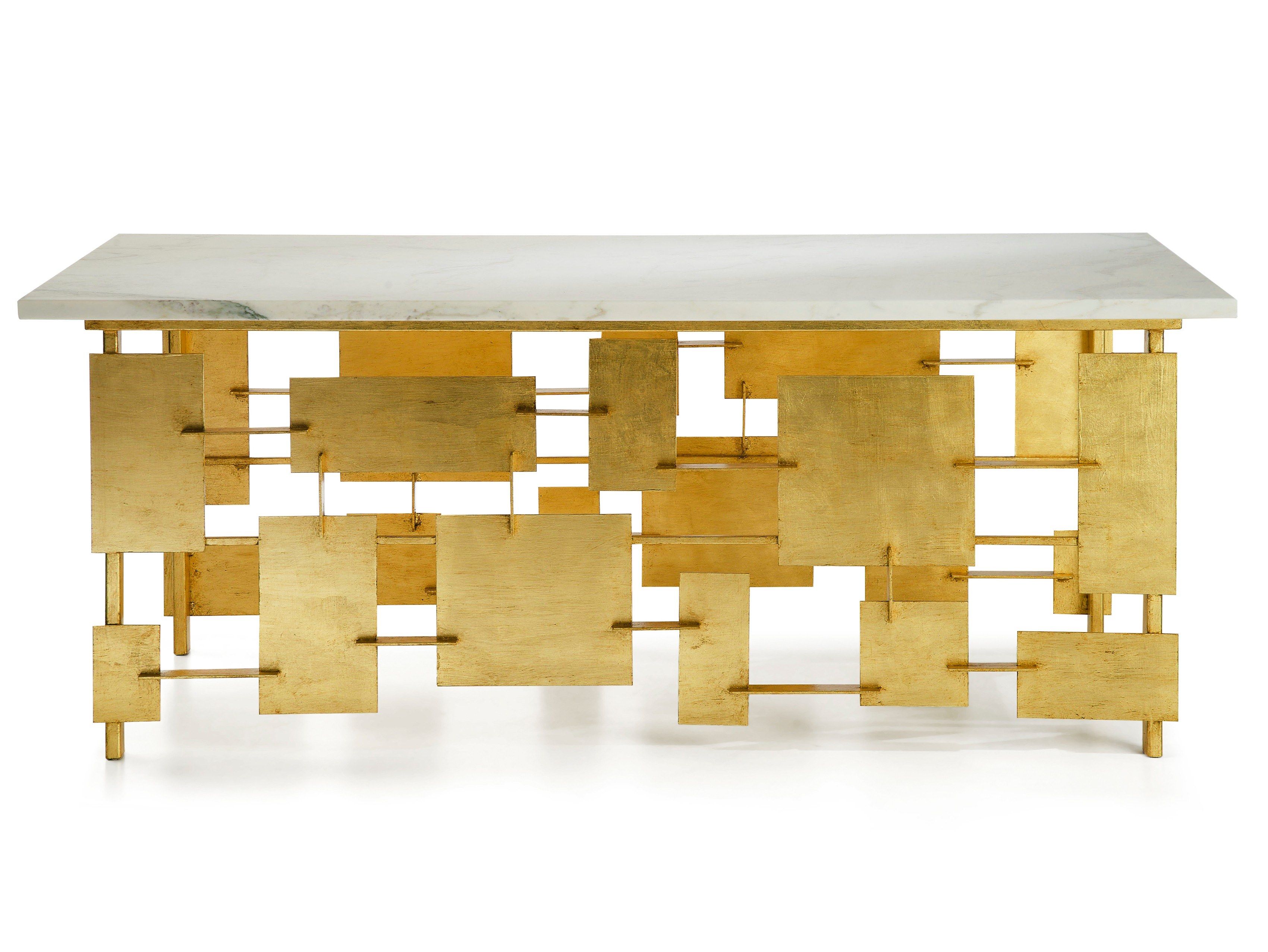 Прямоугольный мраморный журнальный столик для гостиной MARIONI ARCH-00085301 - Вид №1