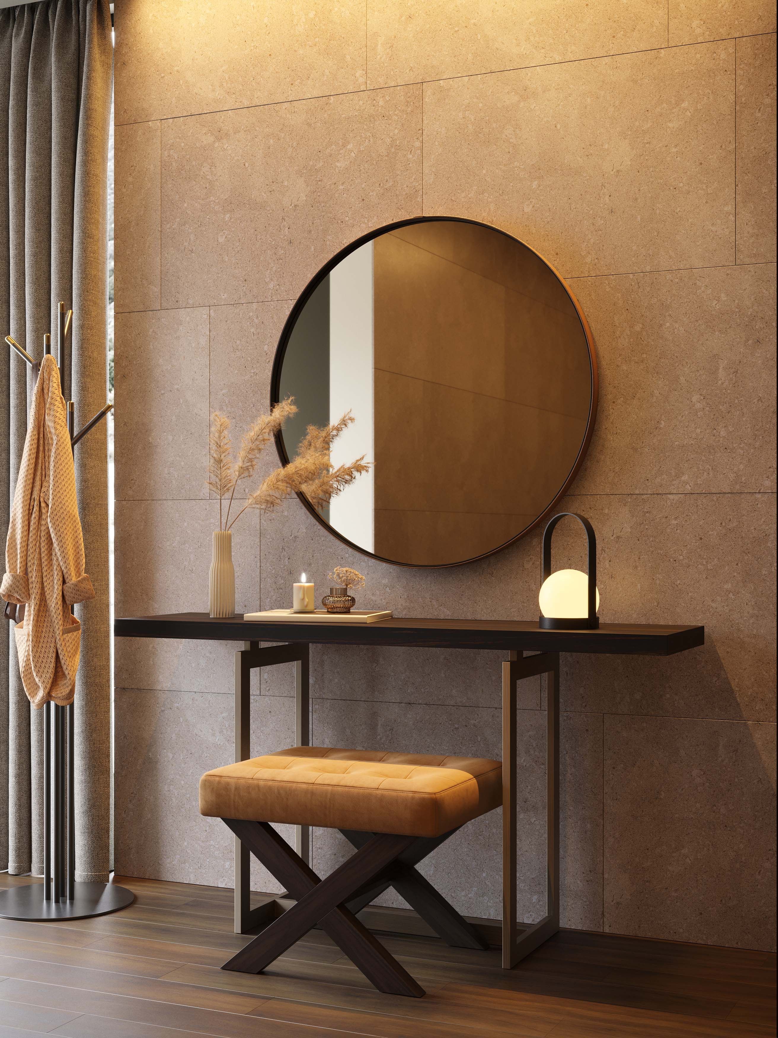 Лакированная прямоугольная консоль из латуни и дерева Stylish Club Fortune ARCH-00144604 - Вид №6