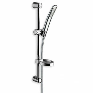 CRIPD060 Передвижная штанга 57 см с гибким шлангом LONG LIFE, ручным душем с защитой от известкового налета и держателем для мыла Cristina Rubinetterie