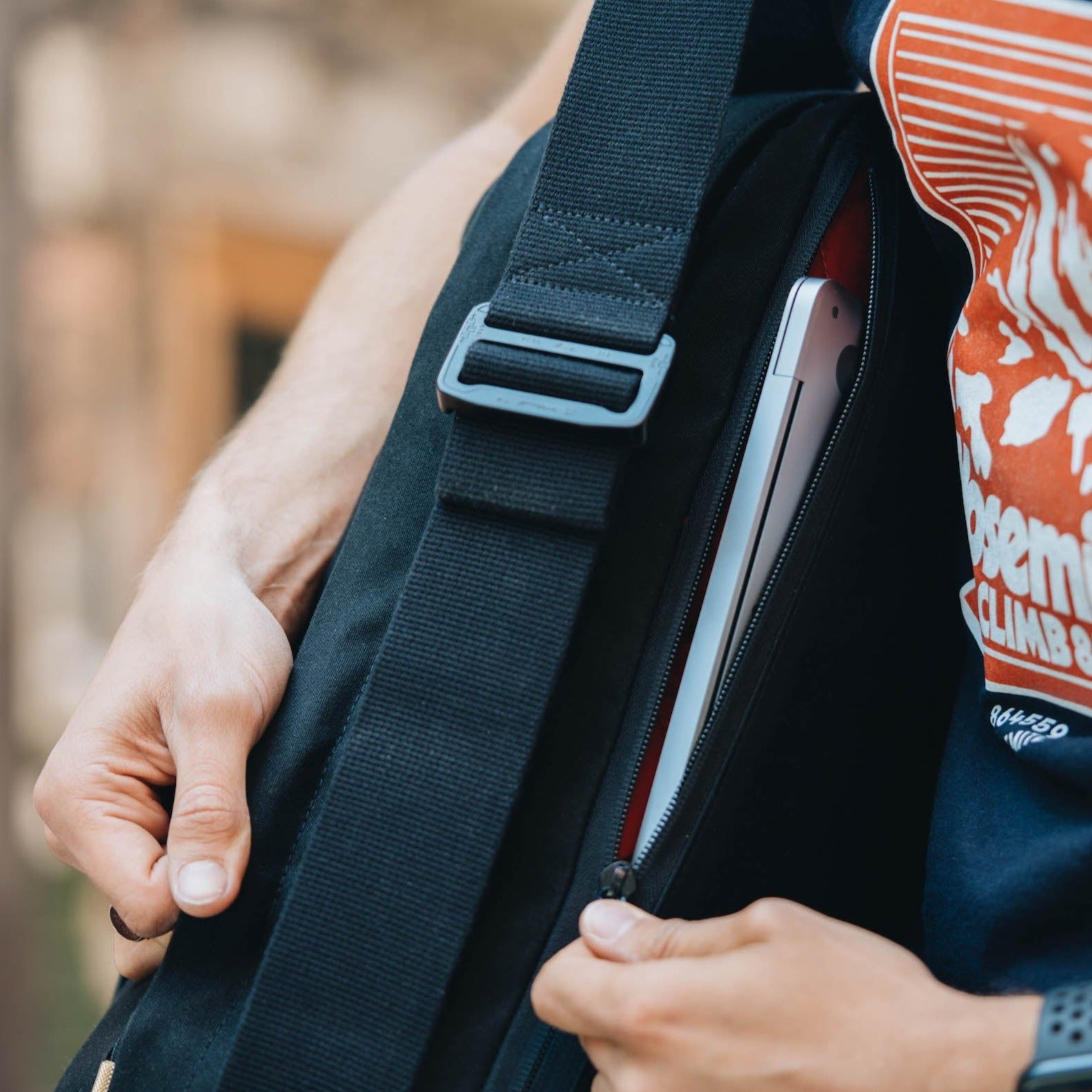 W301BLA-MAR-STE Ежедневная упаковка 21 л — морская/нержавеющая сталь Wingback  - Вид №11