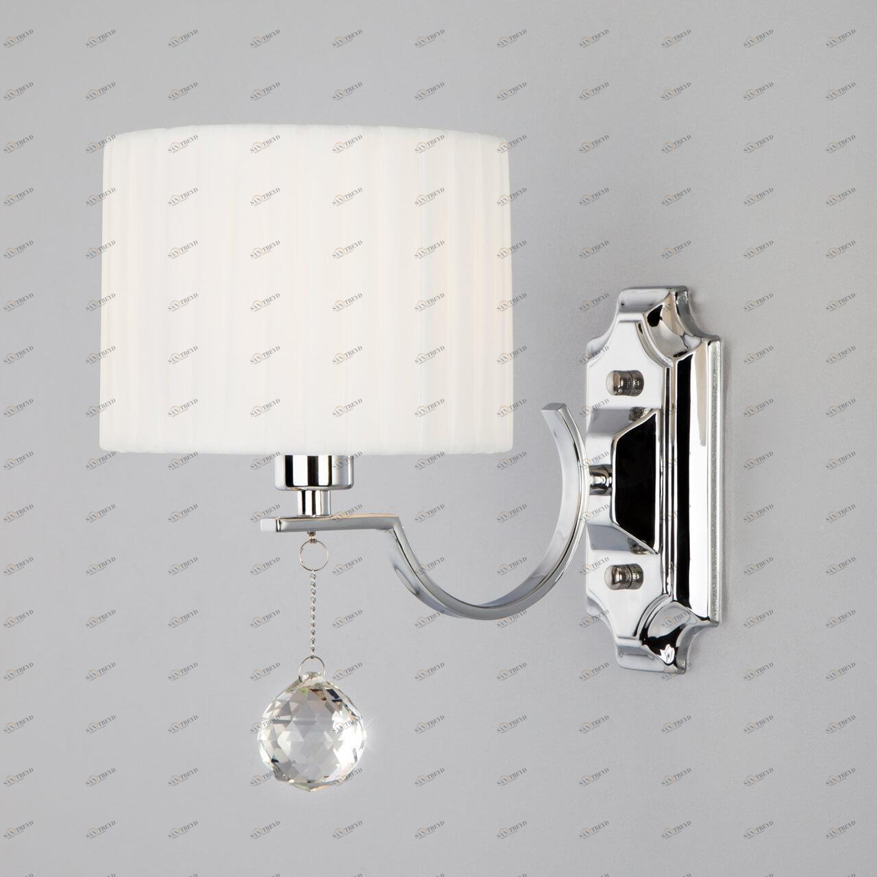 Бра настенное белое Eurosvet 60095/1 Chrome EUROSVET NAPOLI 00-3930050 Белый