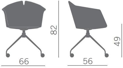 Kastel Офисный стул с колесами на козелке Kuad sun-id-1466474 - Вид №1