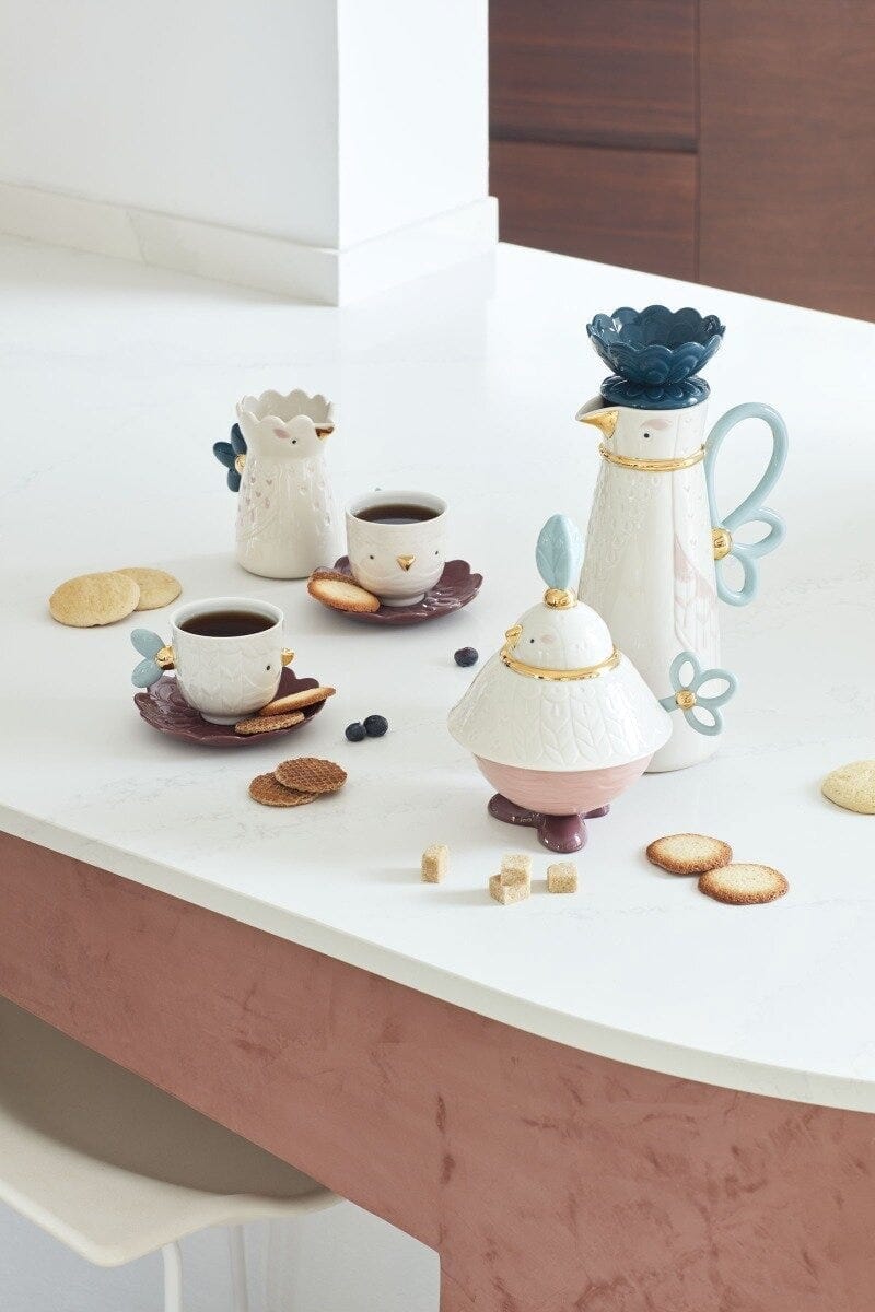 Набор фарфоровых кофейных чашек с блюдцем Lladró Kawki ARCH-00113787 - Вид №3