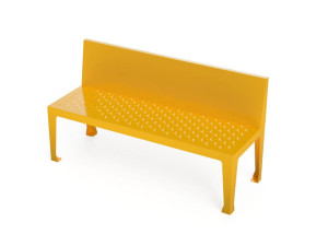 Стальная скамья со спинкой