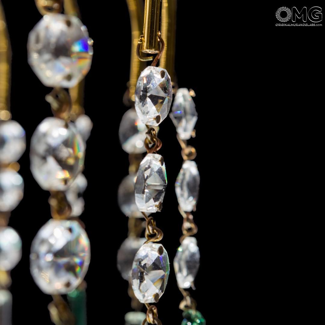 2313 ORIGINALMURANOGLASS Люстра Падение капель зелёная из муранского стекла OMG  см  - Вид №1
