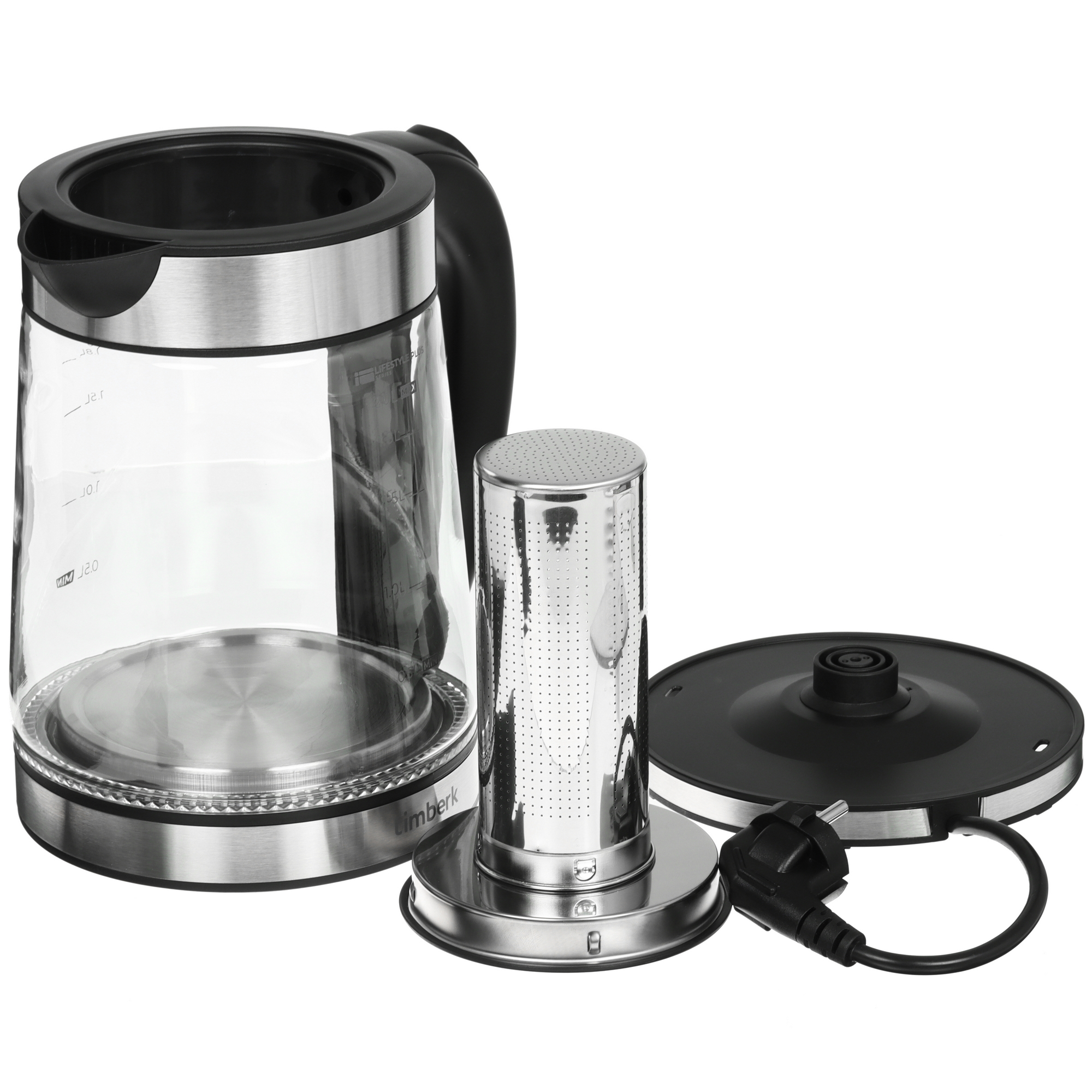 9091196 Электрочайник Timberk T-EK27G01 черный STDN-0084321 - Вид №5