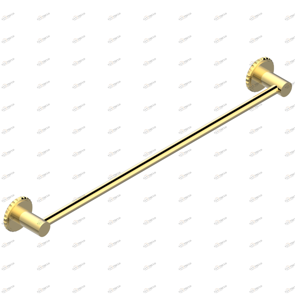 G9F-514/60 Полотенцедержатель одинарный - фиксированная рейка 600 мм Д. 16 мм Thg-paris System métal quadrillé с рукоятками Покрытие PVD золотистый цвет G9F-514/60 CAT.F