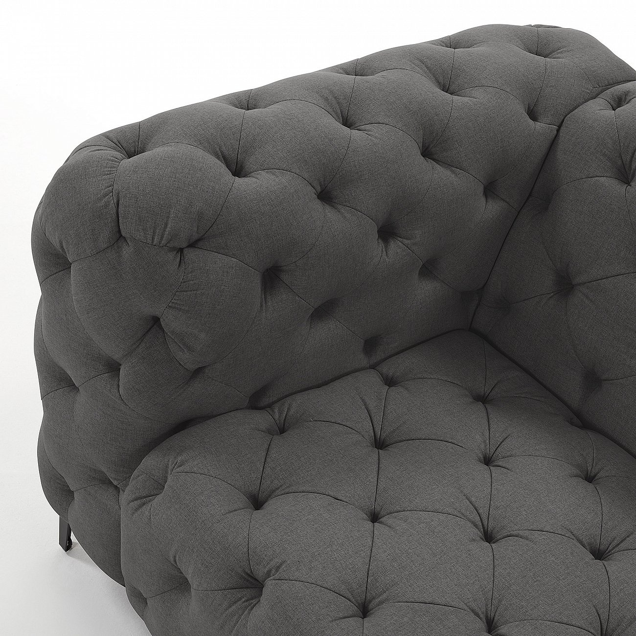 Диван Maisha двухместный темно-серый от La Forma LA FORMA ДИЗАЙНЕРСКИЕ 288902 Серый  - Вид №3