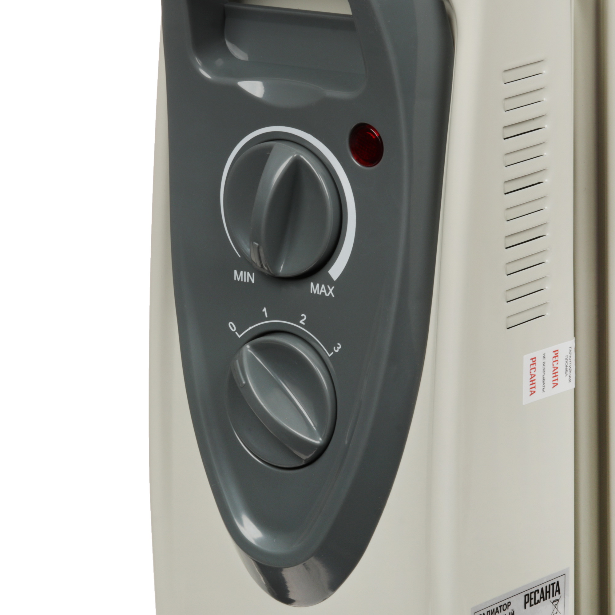 9291746 Масляный обогреватель Ресанта ОМ-2 кВт (9) белый STDN-0096725 - Вид №3
