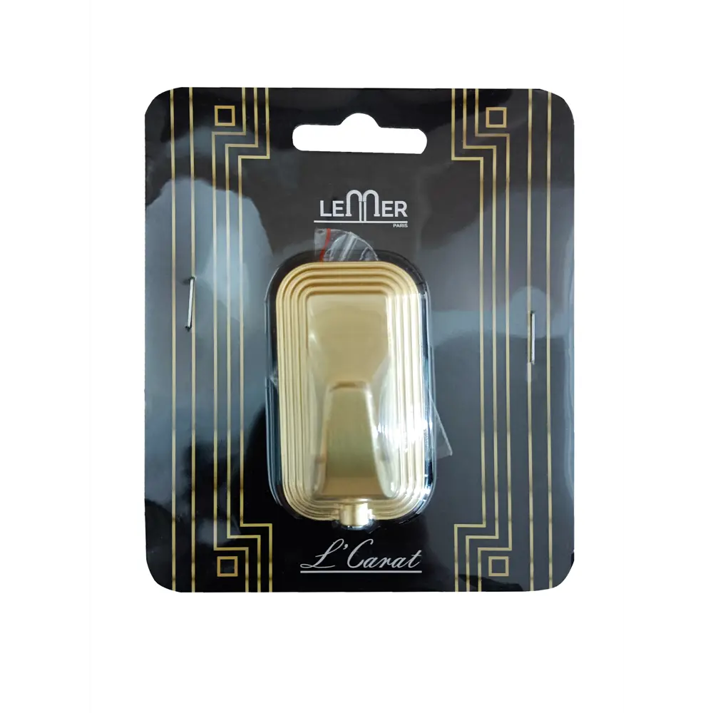 Крючок одинарный Lemer Carat нержавеющая сталь цвет золото STLM-2066456 - Вид №1