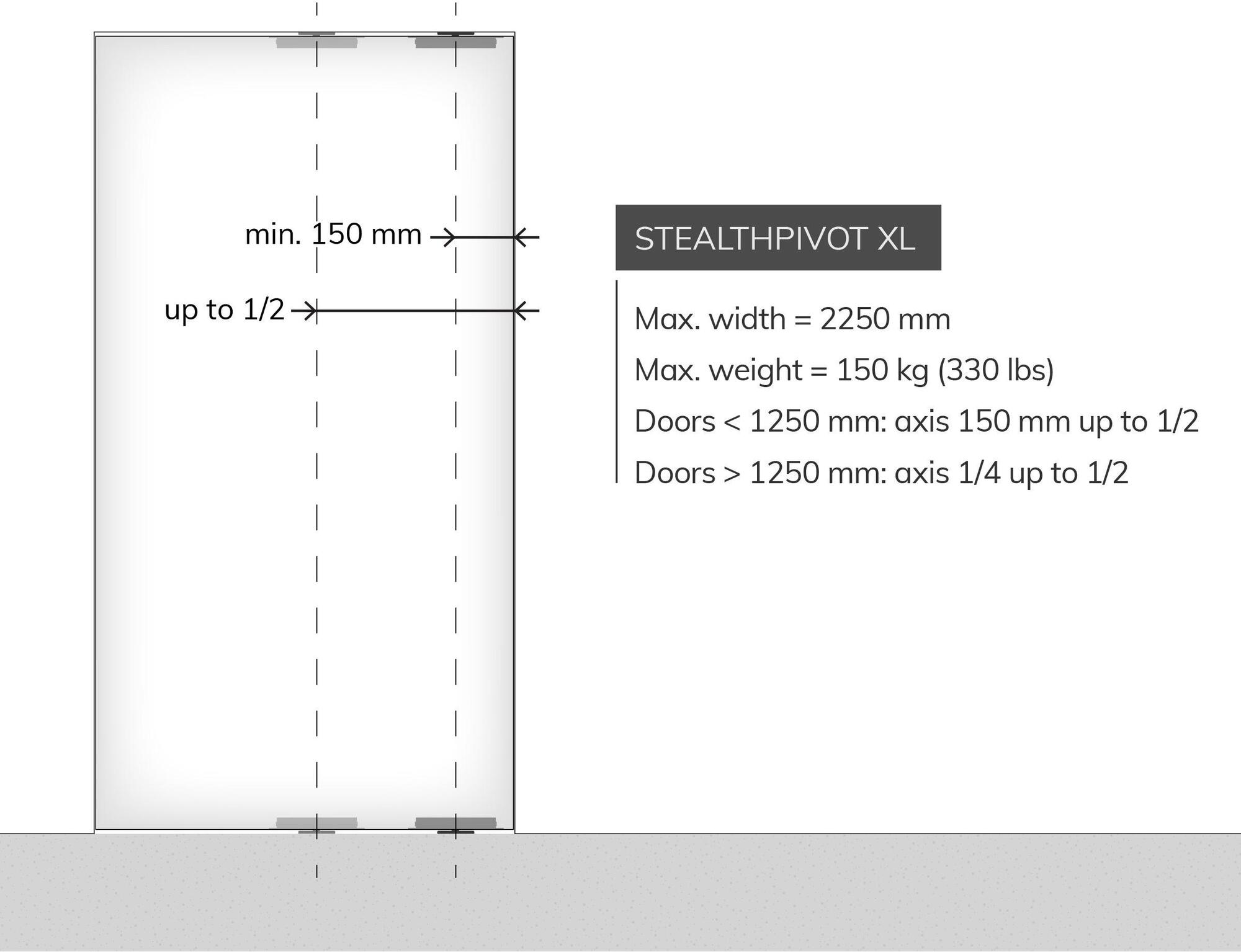 Portapivot Петля металлическая для стеклянных дверей sun-id-1463959 - Вид №6