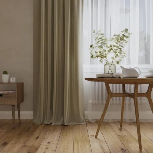 Штора на ленте блэкаут Ален 140x270 см цвет бежевый