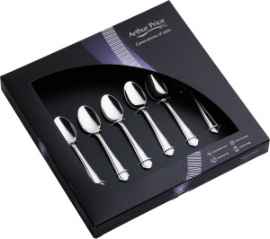 10602165 Arthur Price Набор кофейных ложек Arthur Price "Дюбарри", 6шт, п/к Сталь 18/10