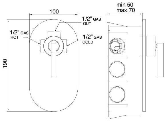 Rubinetterie Treemme Cut  3308  - Вид №1