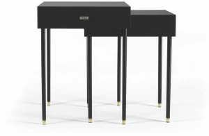 Gianfranco Ferré Home Штабелируемый прямоугольный журнальный столик из бука  Duo.231.a