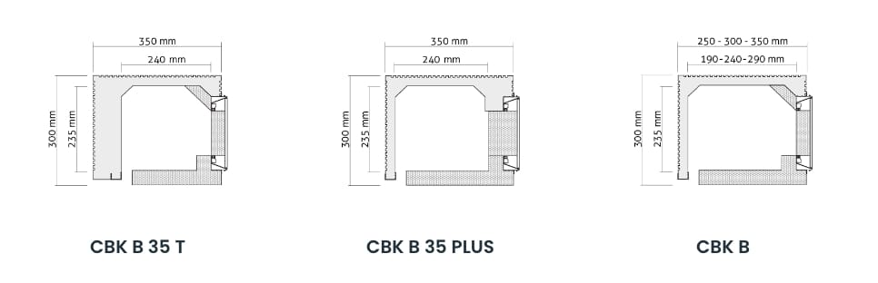 Сборный мусорный контейнер для рольставней Sei System CUBIK B ARCH-00067282 - Вид №3
