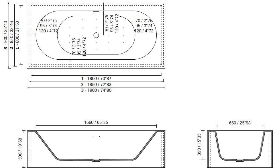 MOMA Design Овальная ванна  Sph0301  - Вид №2