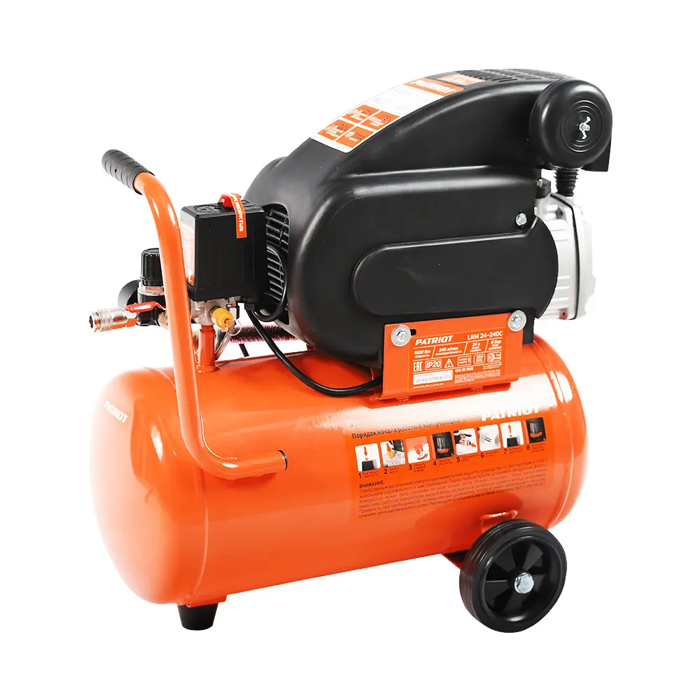 Компрессор масляный Patriot LRM 24-240C, 24 л 240 л/мин 1.6 кВт STLM-2019000 - Вид №1