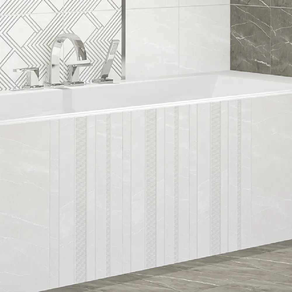 Azori Hygge Light Mix - настенная плитка с каменной текстурой в белых тонах 82825286 STLM-0036600