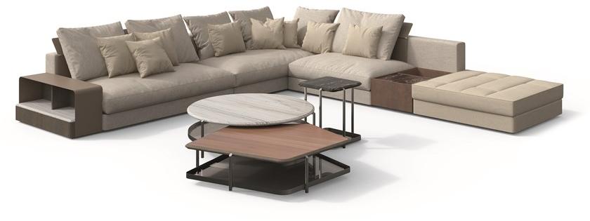 Giorgetti Модульный угловой диван из ткани с шезлонгом Skyline sun-id-1397658 - Вид №4