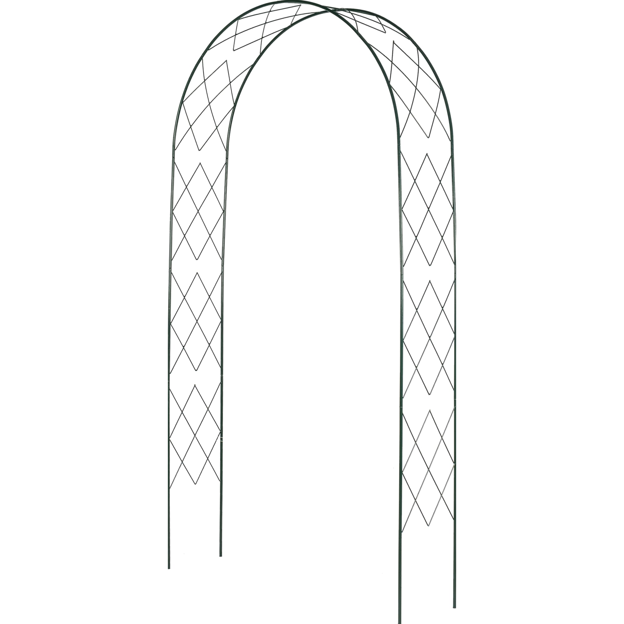 82202570 Арка садовая «Ромб», 250х130х35 см, сталь, цвет зелёный Santreyd 