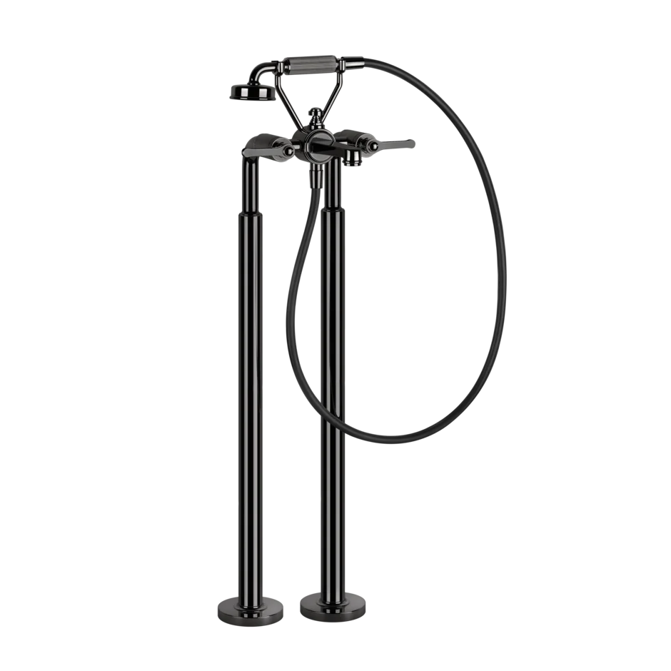 Смеситель для ванны 65128 706 Gessi Venti20 ЧЕРНЫЙ МЕТАЛЛ PVD 65128706