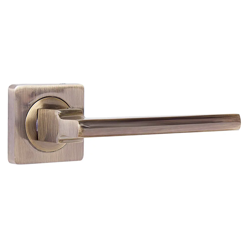 Ручки дверные на розетке Puerto AL 514-02, алюминий, цвет античная бронза STLM-2186433