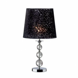 Настольная лампа дизайнерская I Step TL1 Big IDEAL LUX ИНТЕРЬЕРНЫЕ 080798 Прозрачный;черный